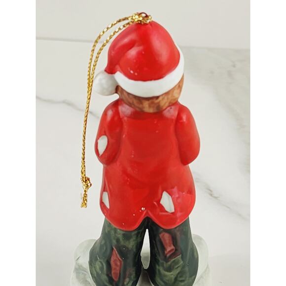 Flambro Christmas Tree Ornament Clown Emmett Kelly Jr. Figurine 4 1/4" 1986 Vtg - Picture 6 of 12